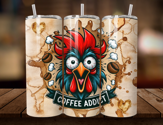 Coffee Addict Chicken 20oz Tumbler