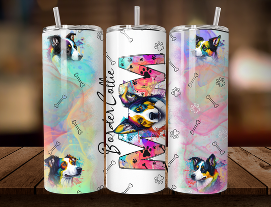 Border Collie Mom 20oz Tumbler