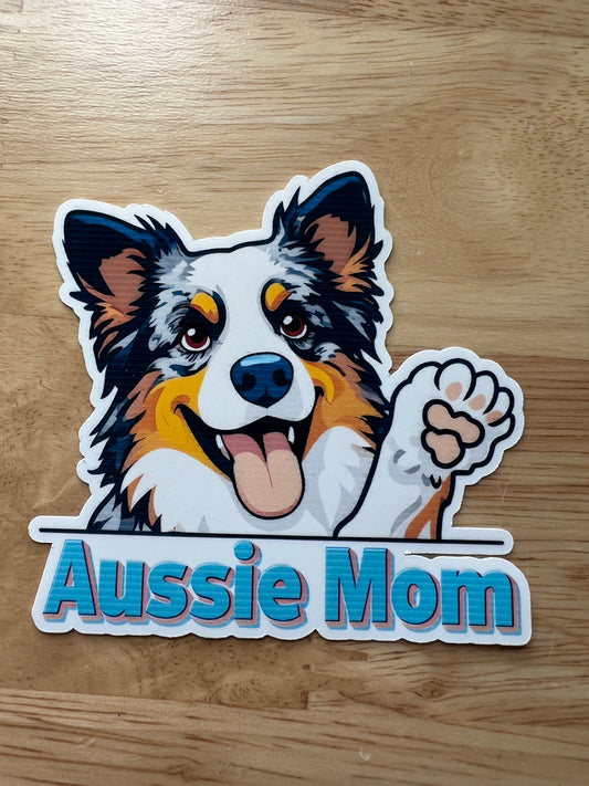 Aussie Mom with Brown Eyes